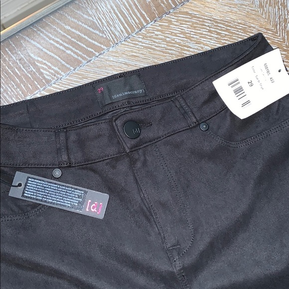DENIMOCRACY Suede Onyx Luxe Skinny Pants 29 - Picture 4 of 6